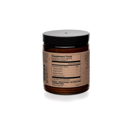 Paavani Ayurveda Vata Spice Blend | Warming & Hydrating Digestive Churna Rosy Brown Glass Jar,Compostable Refill