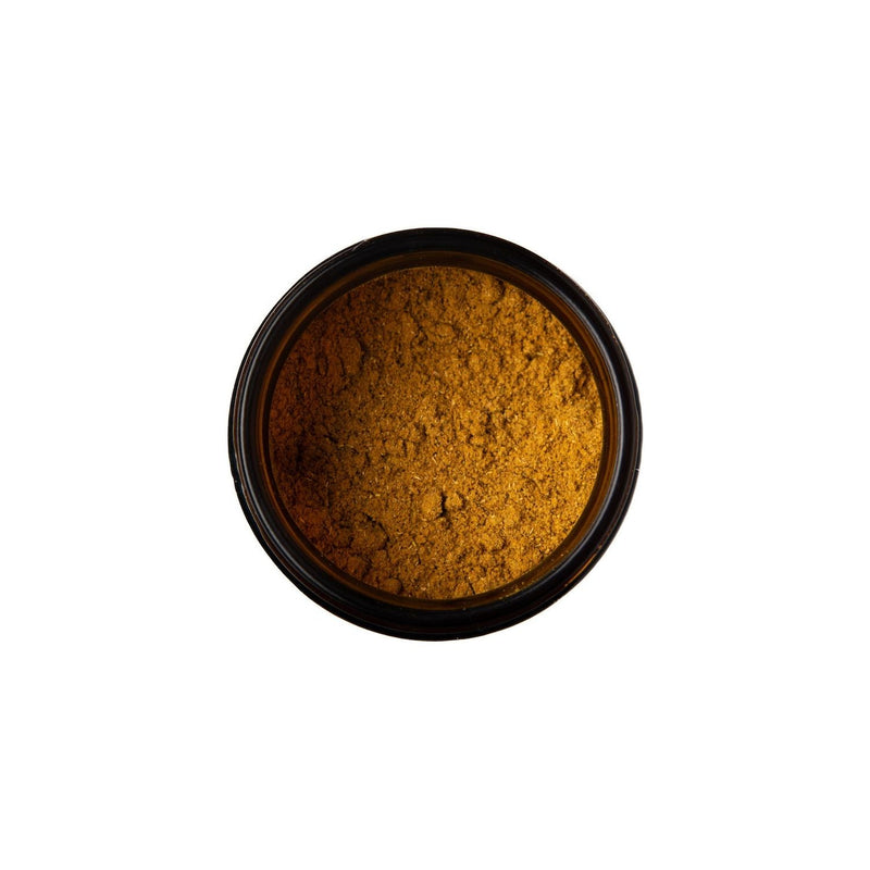 Paavani Ayurveda Pitta Spice Blend | Cooling Ayurvedic Digestive Churna Black Glass Jar,Compostable Refill
