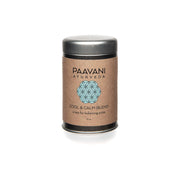 Paavani Ayurveda Cool & Calm Blend | Ayurvedic Tea for Pitta Balance simple Rosy Brown Tea Tin,Compostable Refill