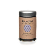 Paavani Ayurveda Bliss Blend | Tridoshic Tea for Relaxation & Harmony simple Rosy Brown Tea Tin,Compostable Refill