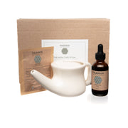 Paavani Ayurveda Nasal Care Ritual | Ayurvedic Neti & Nasya Kit for Sinus Health simple Rosy Brown