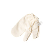 Paavani Ayurveda Garshana Gloves  | Ayurvedic Dry Brushing Antique White Small/Medium,Large