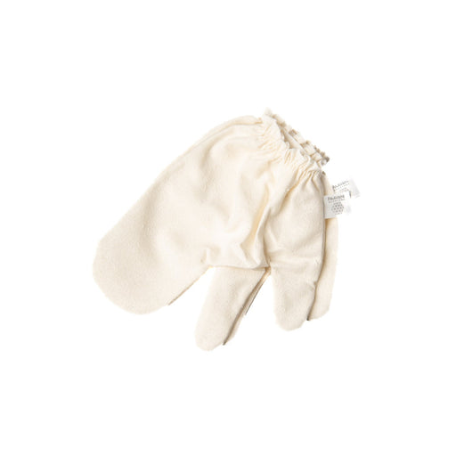 Paavani Ayurveda Garshana Gloves  | Ayurvedic Dry Brushing Antique White Small/Medium,Large