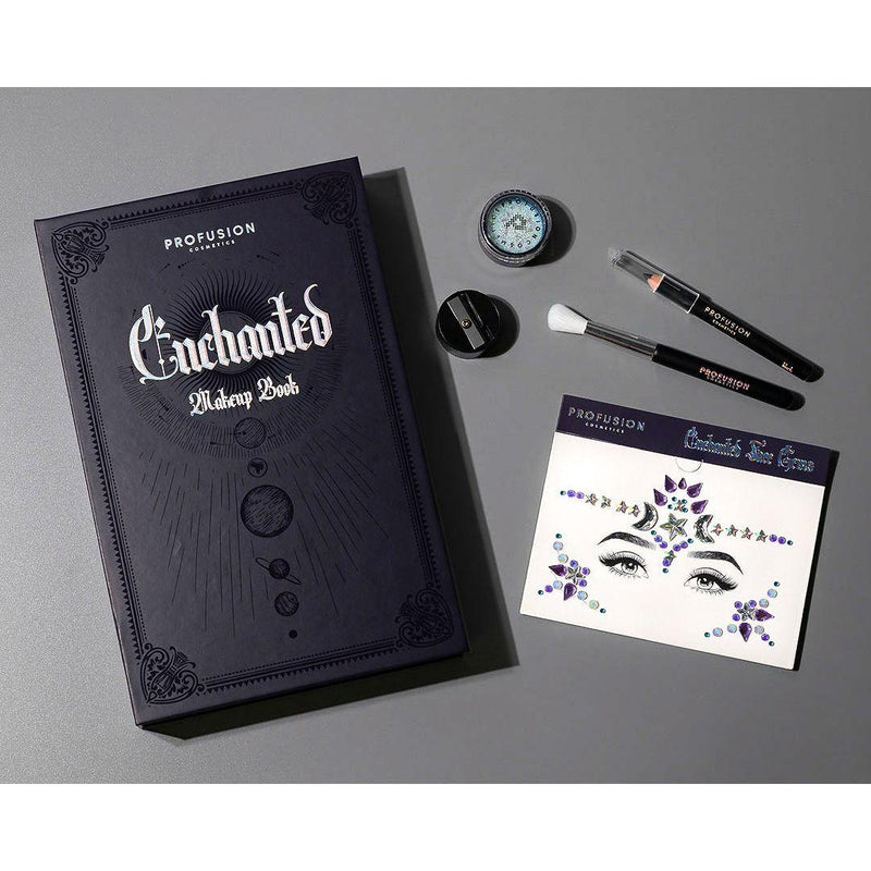 Profusion Cosmetics Enchanted Forest | 5-pc Makeup Look Book Eyes Dim Gray