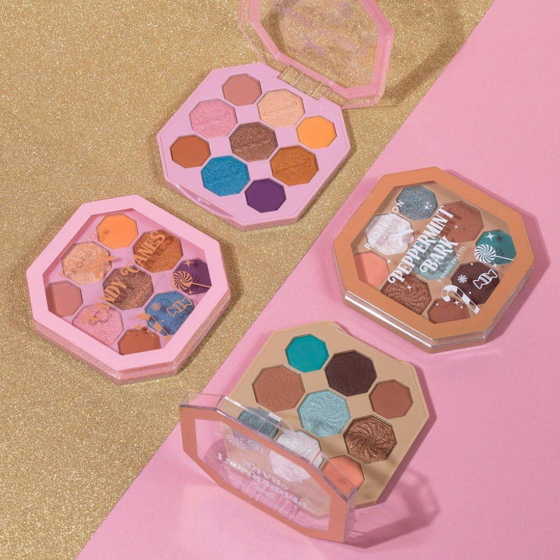 Profusion Cosmetics Sweet Holiday | Candy Canes 9-Shade Palette Eyes Rosy Brown