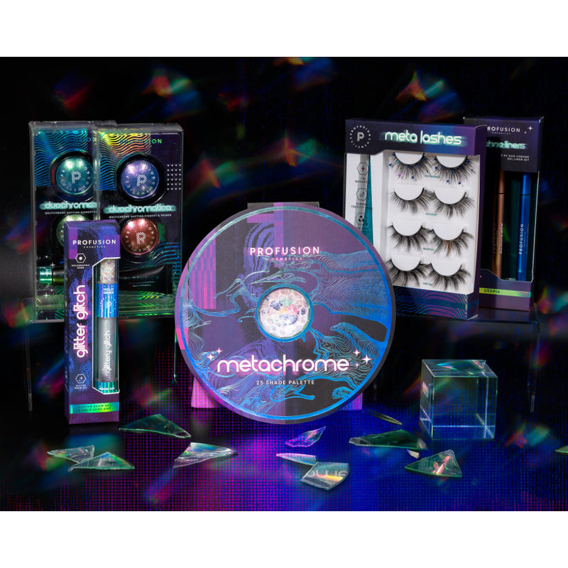 Profusion Cosmetics Metachrome | Duochromatica Multichrome Pigment & Primer Eyes Black Portal,Avatar