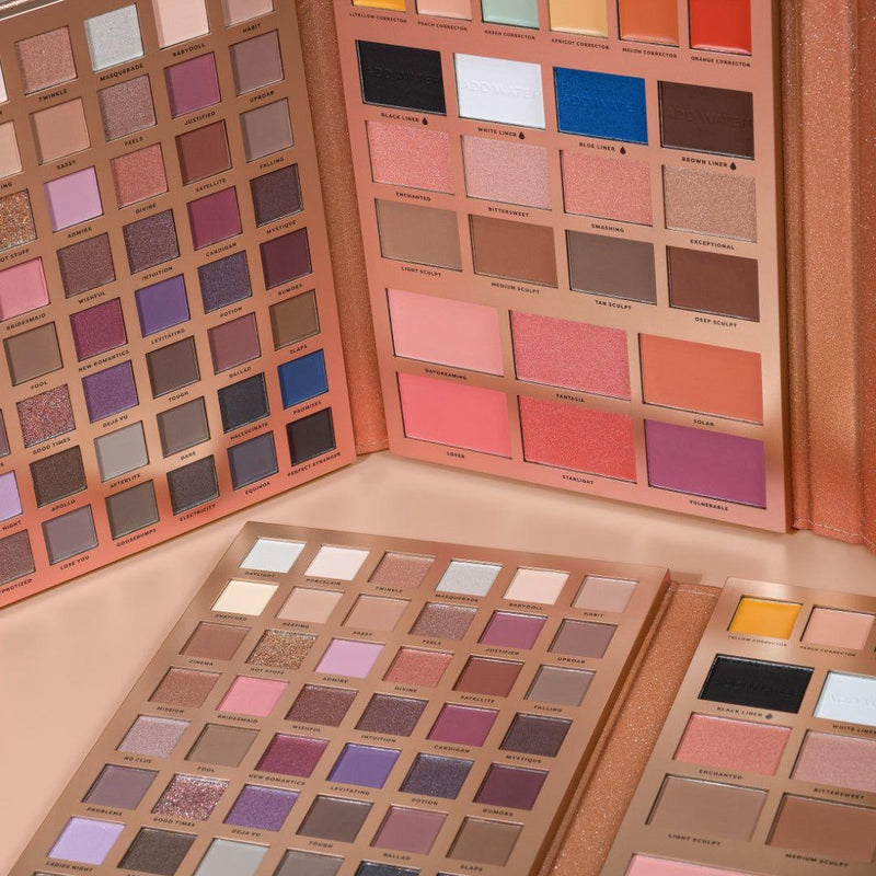 Profusion Cosmetics Artistry Attire | 72pc Beauty Portfolio Eyes Rosy Brown