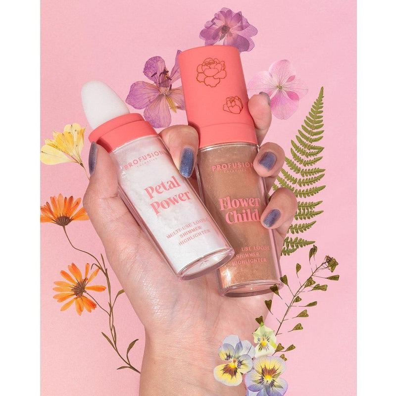 Profusion Cosmetics Petal Perfect |Flower Child Multi-Use Loose Shimmer Highlighter Blushes & Bronzers Light Pink