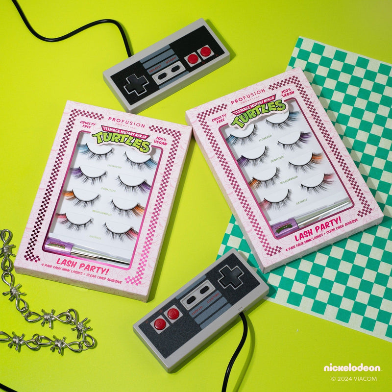 Profusion Cosmetics TMNT | Lash Party 4 Pair Set Eyes Yellow Green