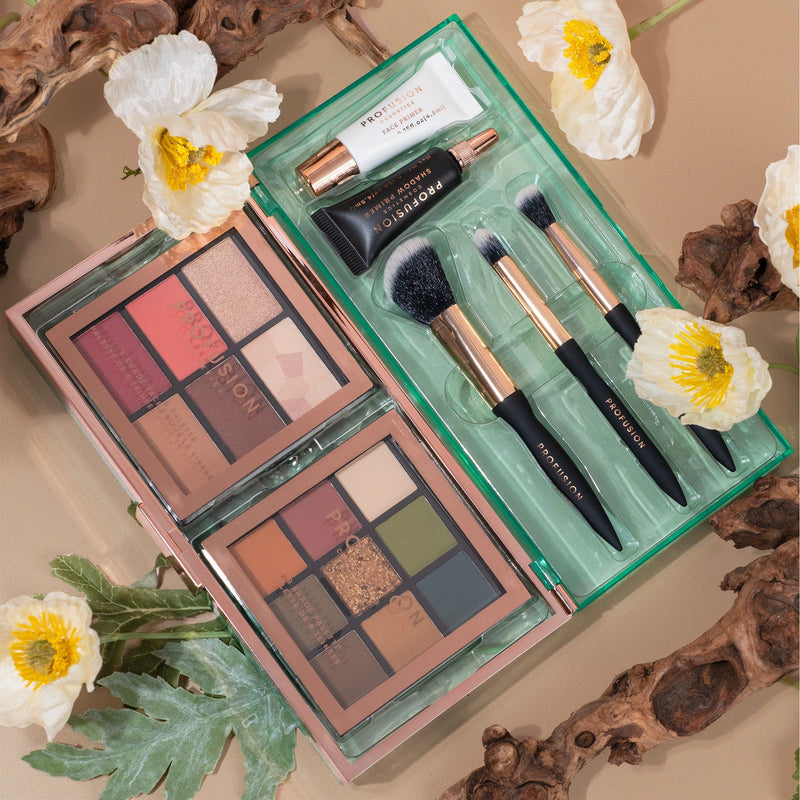 Profusion Cosmetics Artistry On-The-Go Eyes Rosy Brown In The City,In The Wild,In The Tropics,In The Cosmos