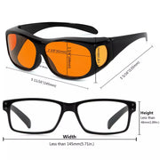 eyekeeper.com Blue Light Blocking Fitover Glasses Orange Sleeping Eyeglasses DSXM1806 Eyeglasses White Smoke Black / without magnification,Red / without magnification,Tortoise / without magnification