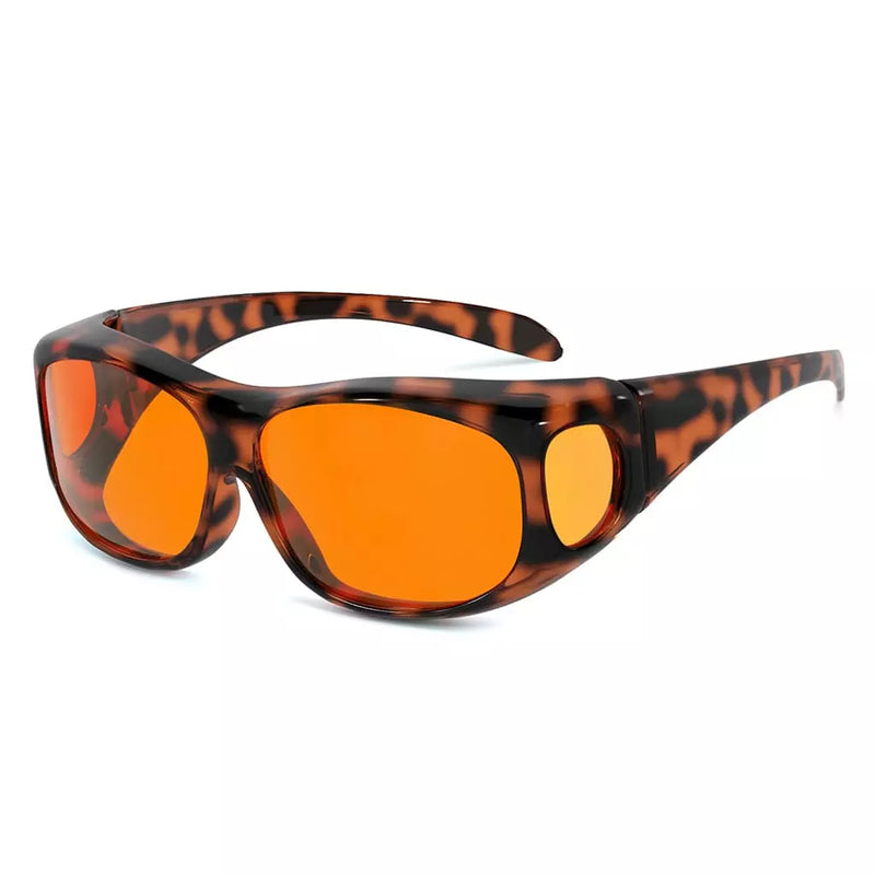 eyekeeper.com Blue Light Blocking Fitover Glasses Orange Sleeping Eyeglasses DSXM1806 Eyeglasses White Smoke Tortoise / without magnification