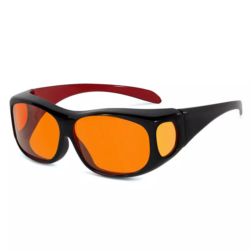 eyekeeper.com Blue Light Blocking Fitover Glasses Orange Sleeping Eyeglasses DSXM1806 Eyeglasses White Smoke Red / without magnification
