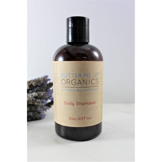 Butter Me Up Organics Organic Daily Shampoo Hair Light Gray Jasmine & Rose,Lavender