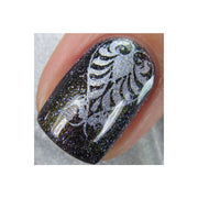 UberChic Beauty Damask & Baroque Stamping Plate Light Slate Gray