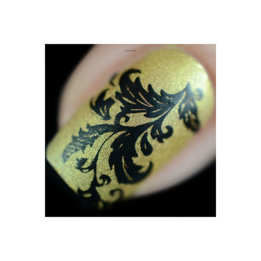 UberChic Beauty Damask & Baroque Stamping Plate Black