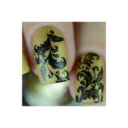 UberChic Beauty Damask & Baroque Stamping Plate Slate Gray
