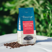 Teeccino Dandelion Red Chai Herbal Coffee Herbal Coffee Light Gray 10 ounce ground,Trial Size