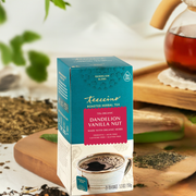 Teeccino Dandelion Vanilla Nut Roasted Herbal Tea Herbal Tea Antique White 25 tea bags