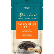 Teeccino Dandelion Passionfruit Peach Herbal Coffee Herbal Coffee Dark Cyan Trial Size