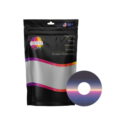 Peelz Dark Side Patch Tape Designed for the FreeStyle Libre 3 Plus & Lingo Patch Medical Tape White Smoke 12-Pack (Set of 12 Patches),4-Pack (Set of 4 Patches)