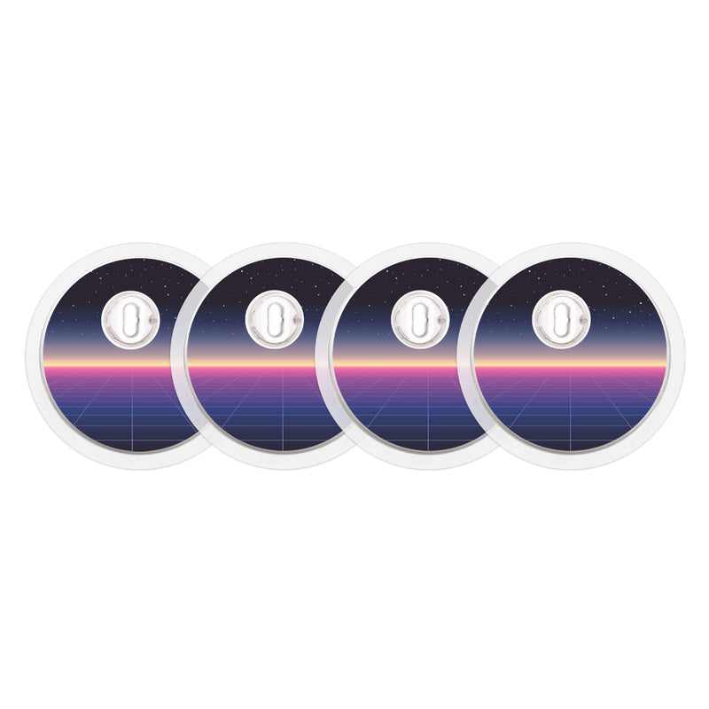 Peelz Dark Side Sticker Designed for the FreeStyle Libre 3 Plus & Lingo  Sensor Peelz/Stickers White Smoke 4-pack (Set of 4 Stickers)