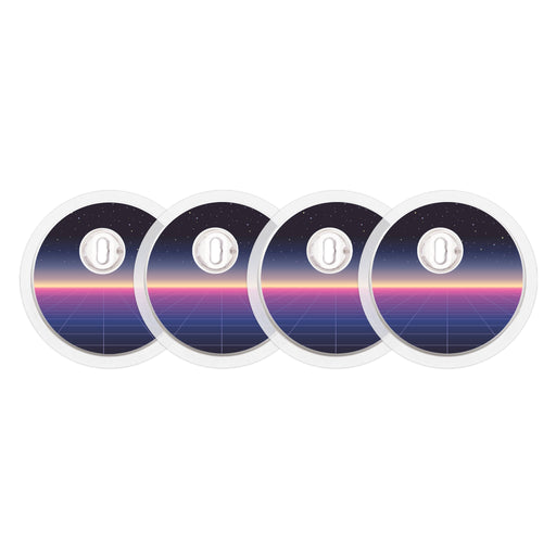 Peelz Dark Side Sticker Designed for the FreeStyle Libre 3 Plus & Lingo  Sensor Peelz/Stickers White Smoke 4-pack (Set of 4 Stickers)