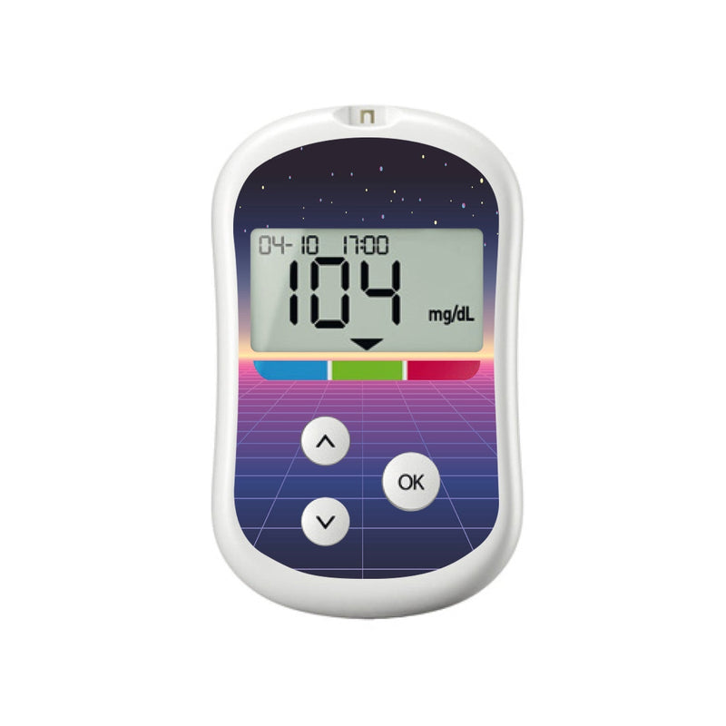Peelz Dark Side for OneTouch Verio Flex Glucometer Peelz/Stickers White Smoke