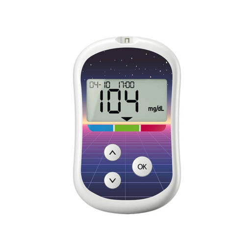 Peelz Dark Side for OneTouch Verio Flex Glucometer Peelz/Stickers White Smoke