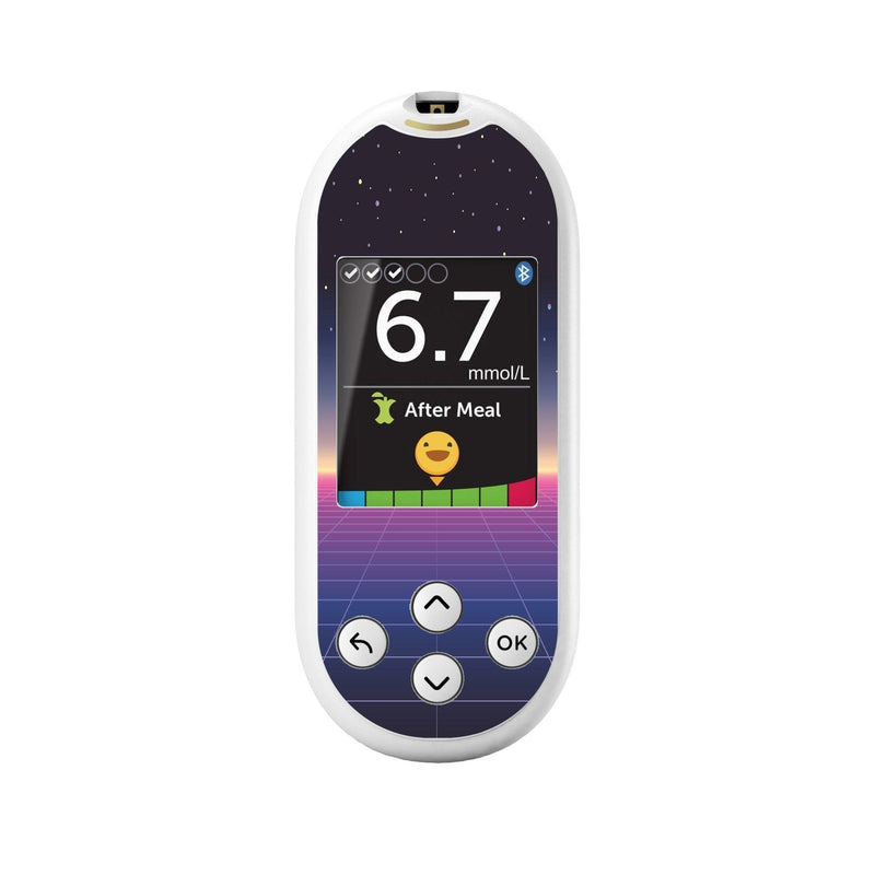 Peelz Dark Side for OneTouch Verio Reflect Glucometer Peelz/Stickers White Smoke