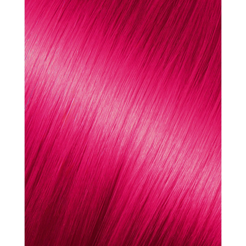 VIP Extensions Babe Tape Extensions 18" 100% Human Hair Straight 10 Pieces Tape-In Hair Extensions Firebrick PAMELA DARK FUCHSIA