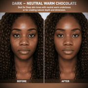 Sydoni Skincare and Beauty SYDONI FULL COVERAGE CREAM CONCEALER – Maximum Coverage, Seamless Skin .5 OZ. Cream Concealer Black Dark-Deep Neutral Chocolate Brown
