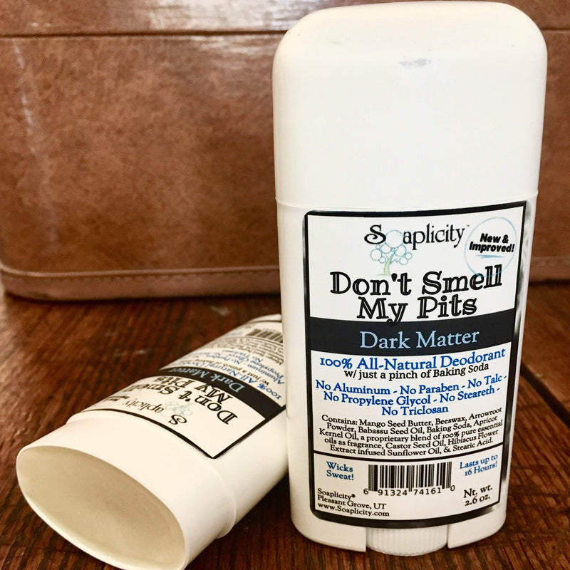 Soaplicity Don't Smell My Pits Natural Deodorant - Dark Matter Deodorants Light Gray