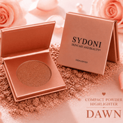 Sydoni Skincare and Beauty SYDONI HIGHLIGHTER POWDER-SINGLE PALETTE Net. Wt. 0.04kg Pressed Powder Coral DAWN-Luminous Golden Champagne