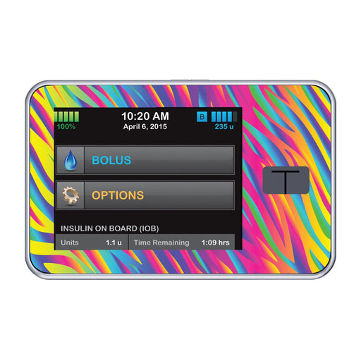 Peelz DayGlo Sticker for Tandem t:slim Peelz/Stickers Black