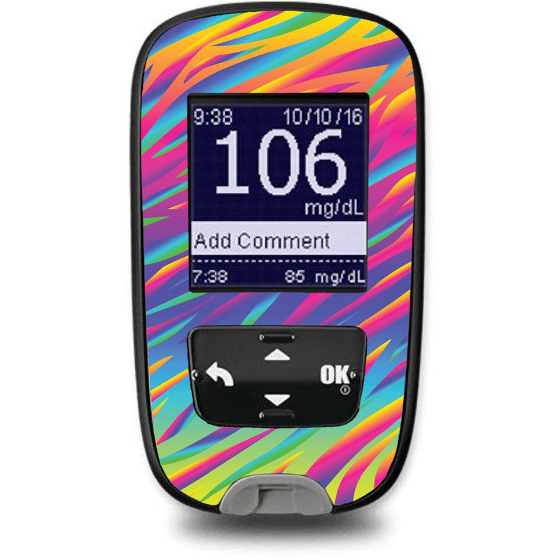 Peelz DayGlo Sticker for the Accu-Chek Guide Glucometer Peelz/Stickers White Smoke