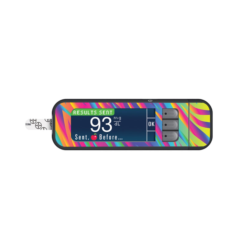 Peelz DayGlo for Bayer Contour Next Glucometer Peelz/Stickers White Smoke