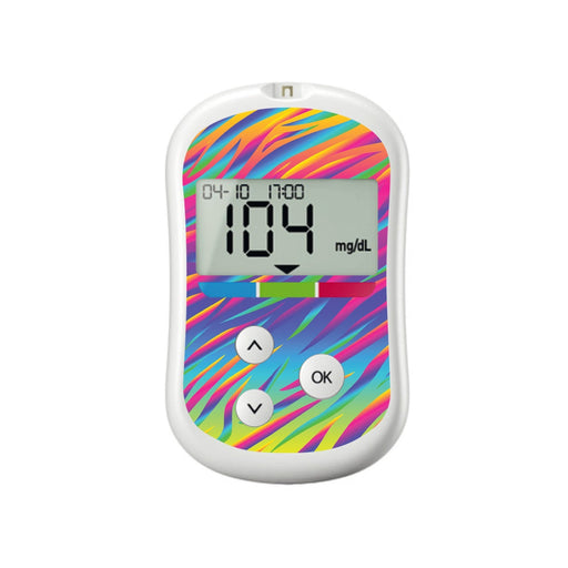Peelz DayGlo for OneTouch Verio Flex Glucometer Peelz/Stickers White Smoke