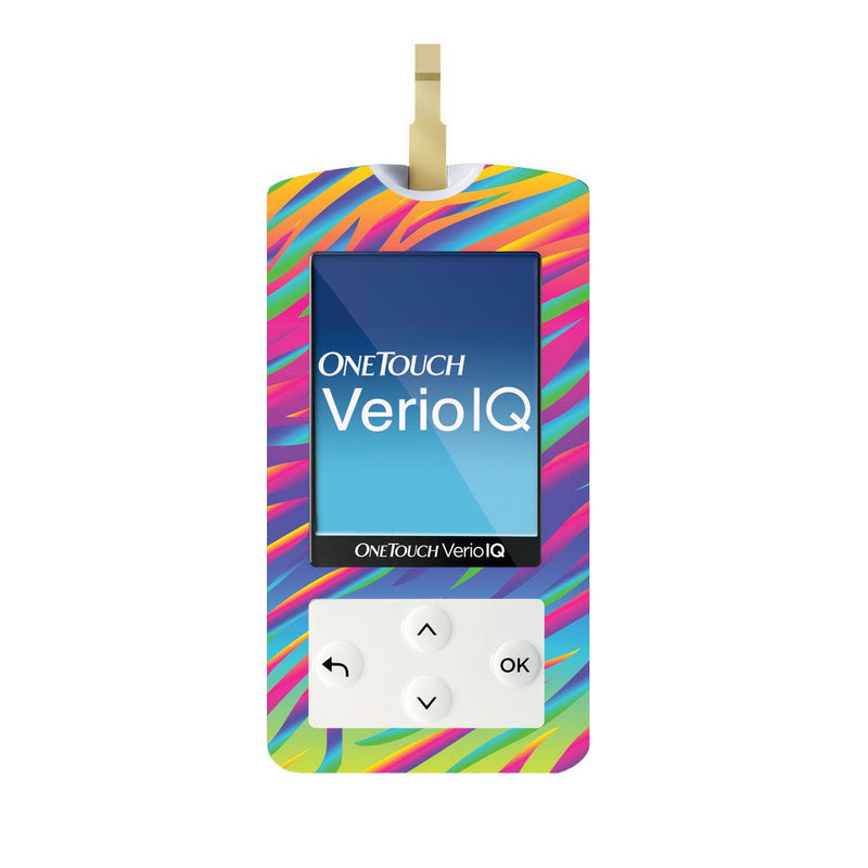 Peelz DayGlo for OneTouch Verio IQ Glucometer Peelz/Stickers White Smoke