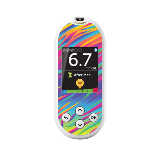 Peelz DayGlo for OneTouch Verio Reflect Glucometer Peelz/Stickers White Smoke