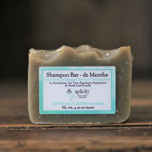 Soaplicity deMenthe Shampoo Bar Shampoo Bar Dark Slate Gray Default Title