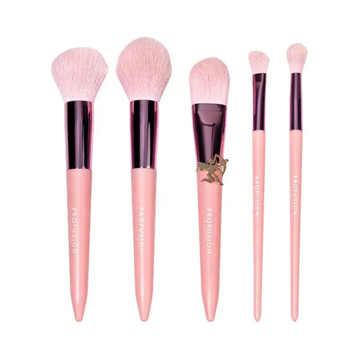 Profusion Cosmetics Dear Cupid - Struck By Love 5 PC Face & Eye Brush Set Pink
