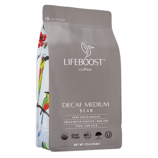 Lifeboost Coffee Medium Roast Decaf Decaf Roast Light Slate Gray Whole Bean / 1
