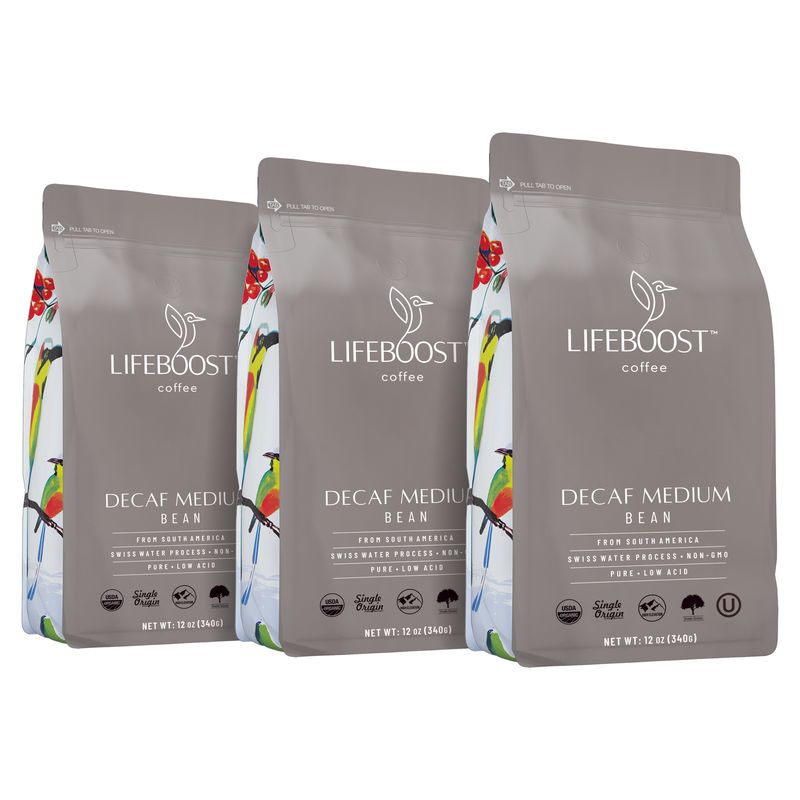 Lifeboost Coffee Medium Roast Decaf Decaf Roast Light Slate Gray Whole Bean / 3
