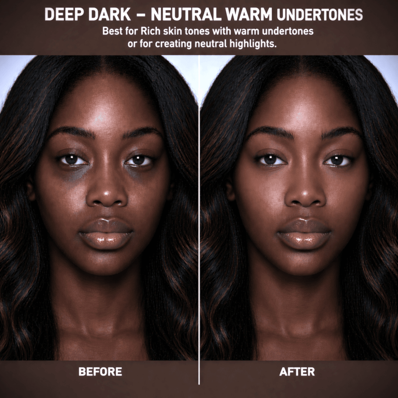 Sydoni Skincare and Beauty SYDONI FULL COVERAGE CREAM CONCEALER – Maximum Coverage, Seamless Skin .5 OZ. Cream Concealer Black Deep Dark-Dark Warm Chestnut Brown