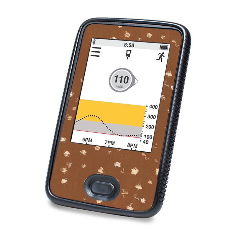 Peelz Deer Hide DEXCOM G6 Touchscreen Receiver Peelz/Stickers White Smoke