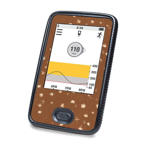 Peelz Deer Hide DEXCOM G6 Touchscreen Receiver Peelz/Stickers White Smoke
