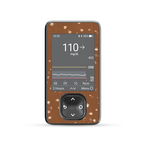 Peelz Deer Hide DEXCOM G7 and Stelo and G6 Touchscreen Receiver Sticker Peelz/Stickers Dim Gray