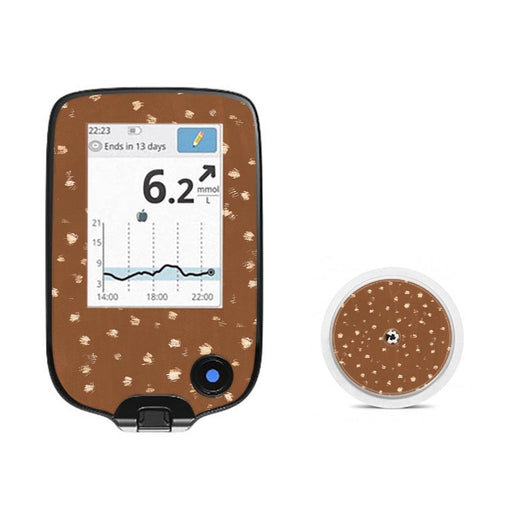 Peelz Deer Hide Freestyle Libre 2 Peelz/Stickers White Smoke Receiver + Sensor
