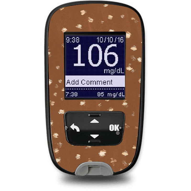 Peelz Deer Hide Sticker for the Accu-Chek Guide Glucometer Peelz/Stickers Sienna